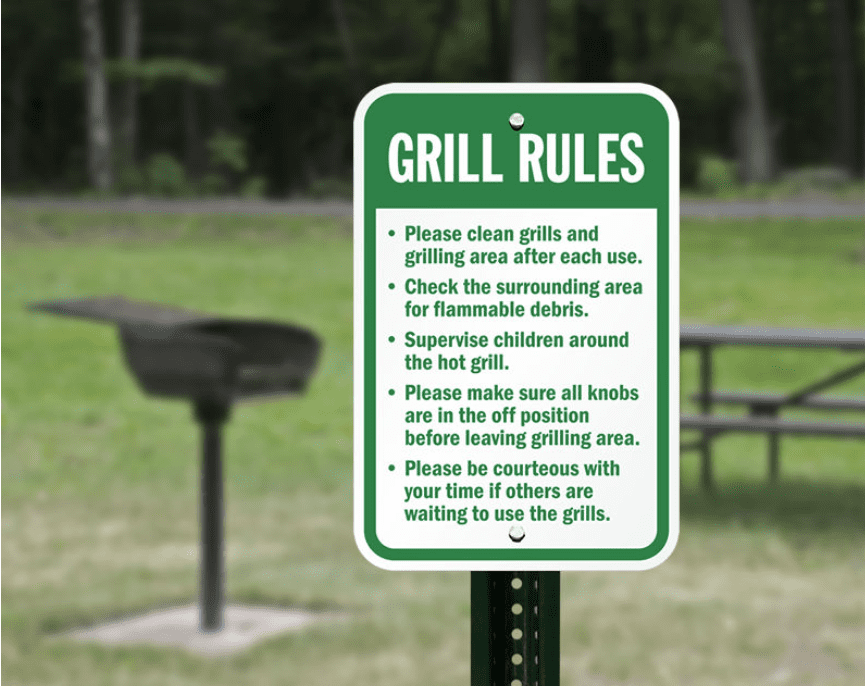 Appropriate Clear Floor Space - ADA-Compliant Park Grills